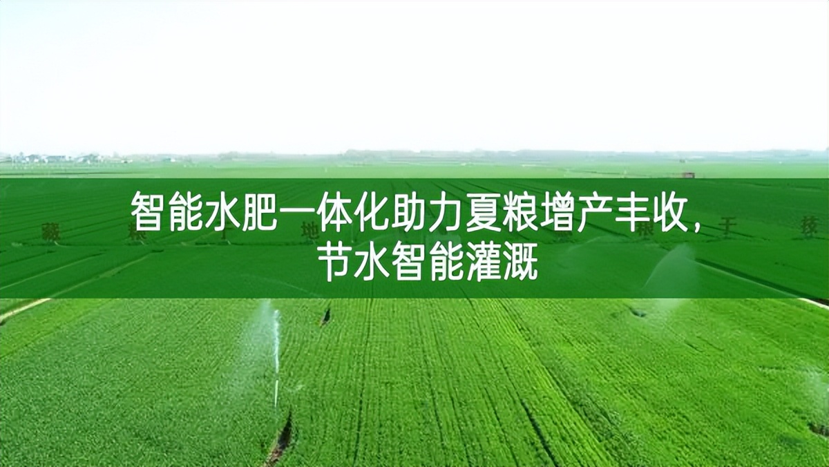 智能水肥一體化助力夏糧增產豐收,節水智能灌溉