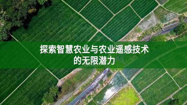 探索智慧農業與農業遙感技術的無限潛力