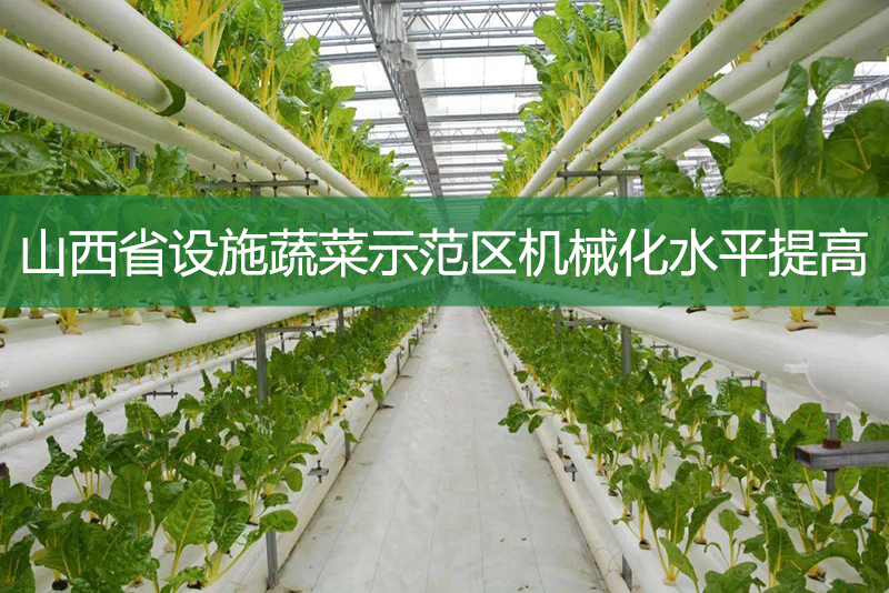 山西省設施蔬菜示范區機械化水平提高