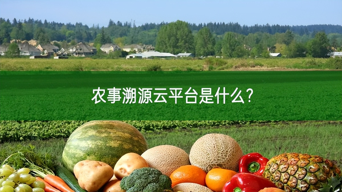 農事溯源云平臺是什么?
