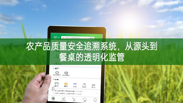 農(nóng)產(chǎn)品質(zhì)量安全追溯系統(tǒng)，從源頭到餐桌的透明化監(jiān)管