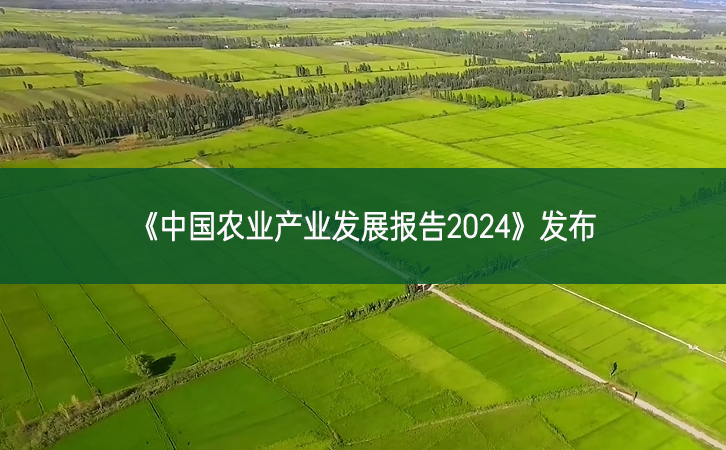 《中國農(nóng)業(yè)產(chǎn)業(yè)發(fā)展報告2024》發(fā)布