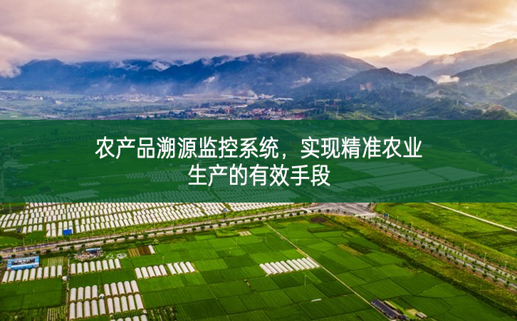 農產品溯源監控系統，實現精準農業生產的有效手段