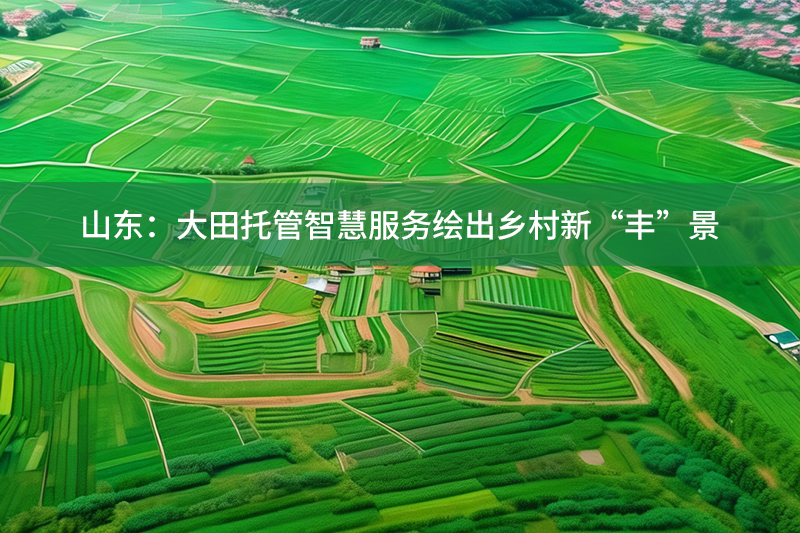 山東：大田托管智慧服務繪出鄉村新“豐”景