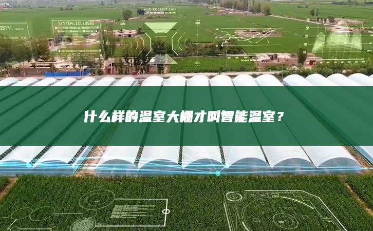 什么樣的溫室大棚才叫智能溫室？