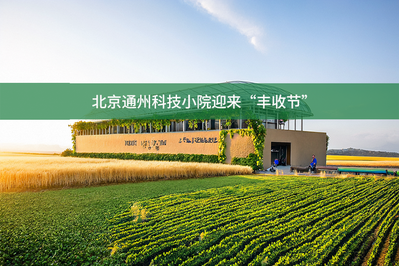 北京通州科技小院迎來“豐收節(jié)”