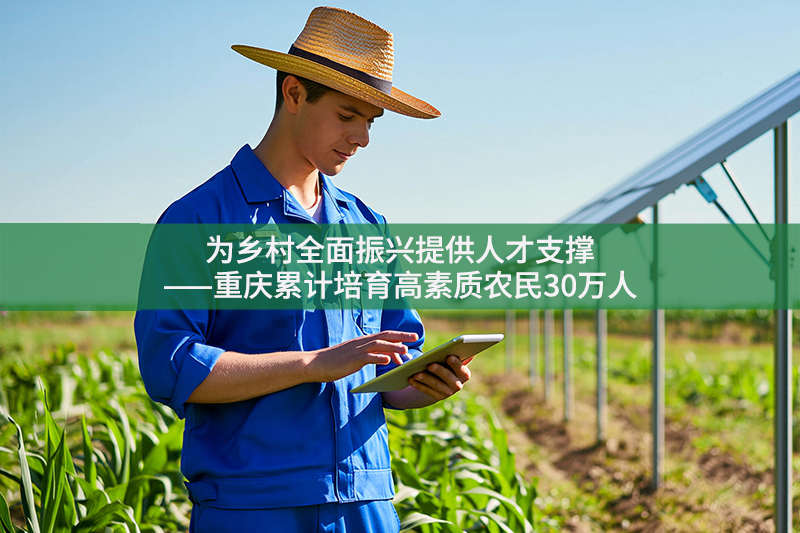 為鄉(xiāng)村全面振興提供人才支撐——重慶累計培育高素質(zhì)農(nóng)民30萬人
