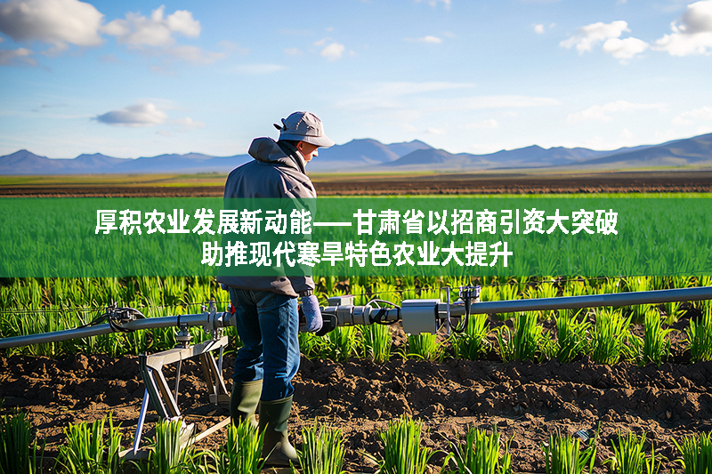厚積農業發展新動能?——甘肅省以招商引資大突破助推現代寒旱特色農業大提升