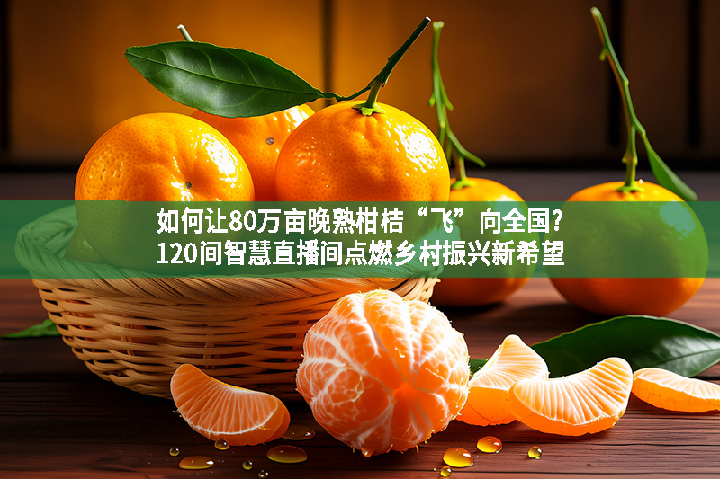 如何讓80萬畝晚熟柑桔“飛”向全國?120間智慧直播間點燃鄉村振興新希望