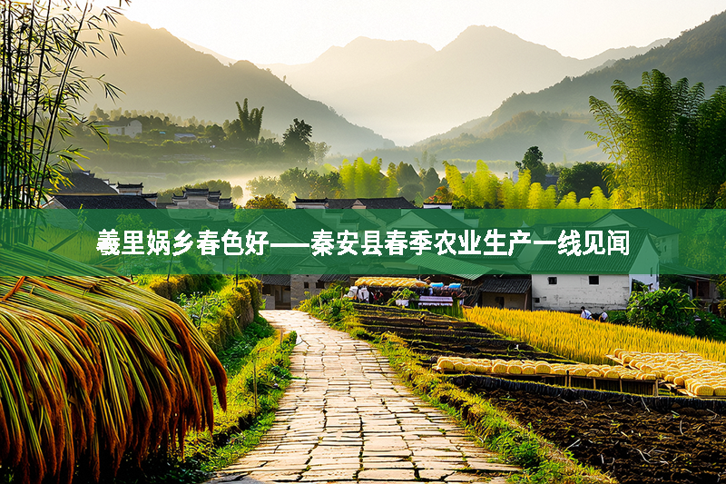 羲里媧鄉春色好——秦安縣春季農業生產一線見聞