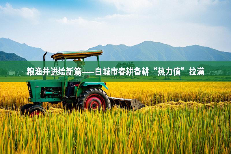 糧漁并進繪新篇——白城市春耕備耕“熱力值”拉滿