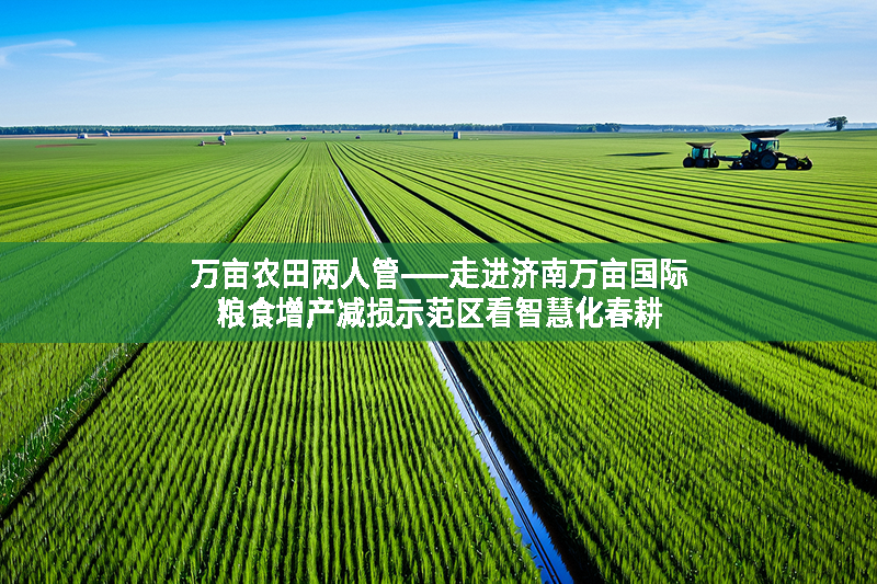 萬畝農田兩人管——走進濟南萬畝國際糧食增產減損示范區看智慧化春耕