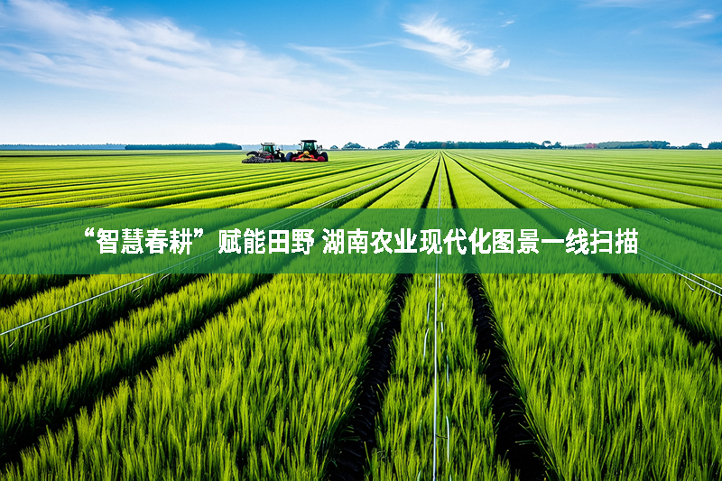 “智慧春耕”賦能田野 湖南農業現代化圖景一線掃描