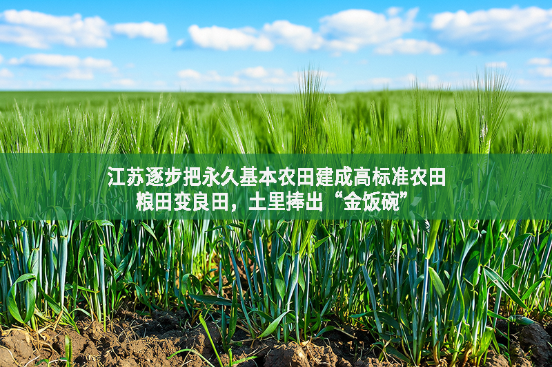 江蘇逐步把永久基本農(nóng)田建成高標(biāo)準(zhǔn)農(nóng)田 糧田變良田，土里捧出“金飯碗”
