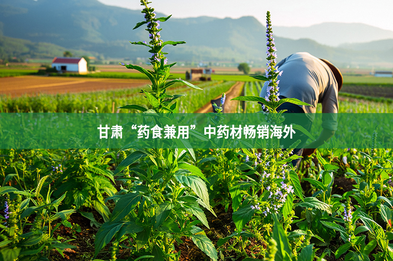 甘肅“藥食兼用”中藥材暢銷(xiāo)海外