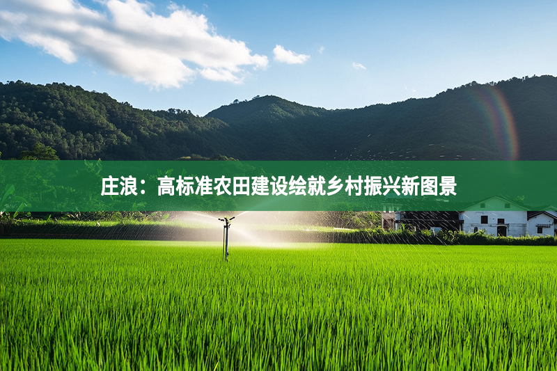 莊浪：高標準農(nóng)田建設繪就鄉(xiāng)村振興新圖景