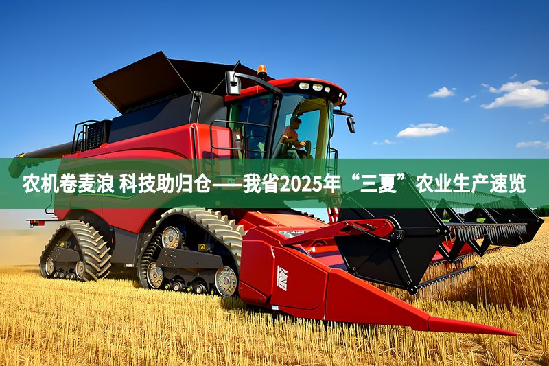 農機卷麥浪 科技助歸倉——我省2025年“三夏”農業(yè)生產速覽