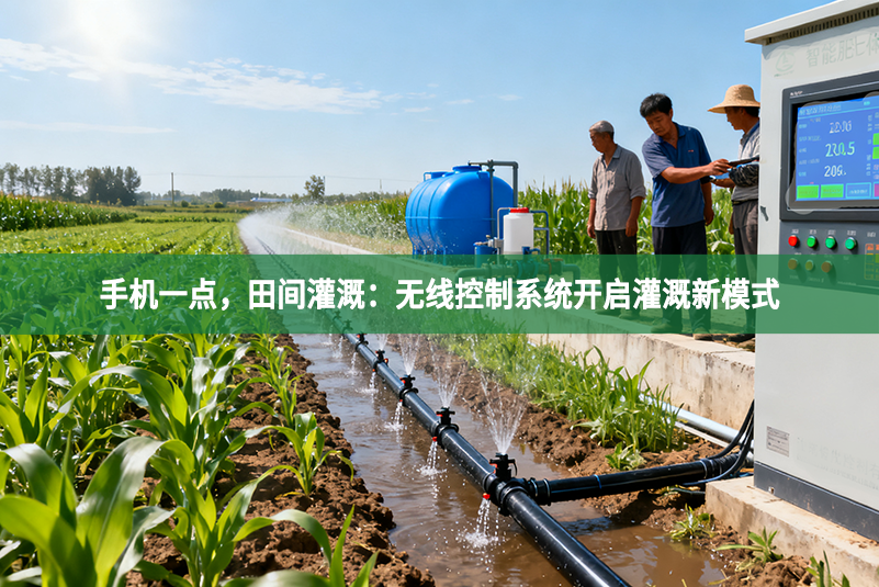 手機一點，田間灌溉：無線控制系統開啟灌溉新模式