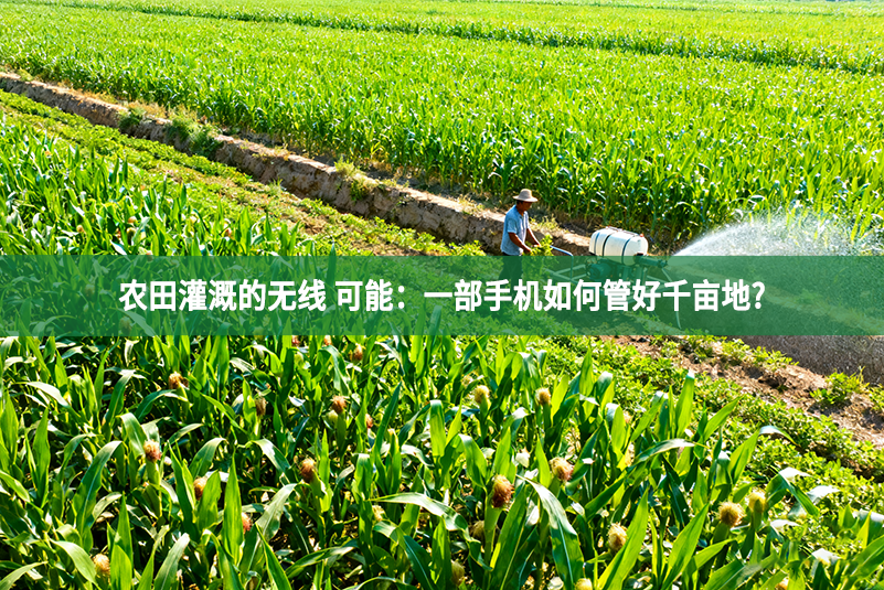 農(nóng)田灌溉的無(wú)線(xiàn) 可能：一部手機(jī)如何管好千畝地?