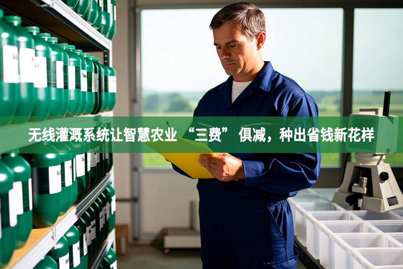 無線灌溉系統讓智慧農業 “三費” 俱減，種出省錢新花樣