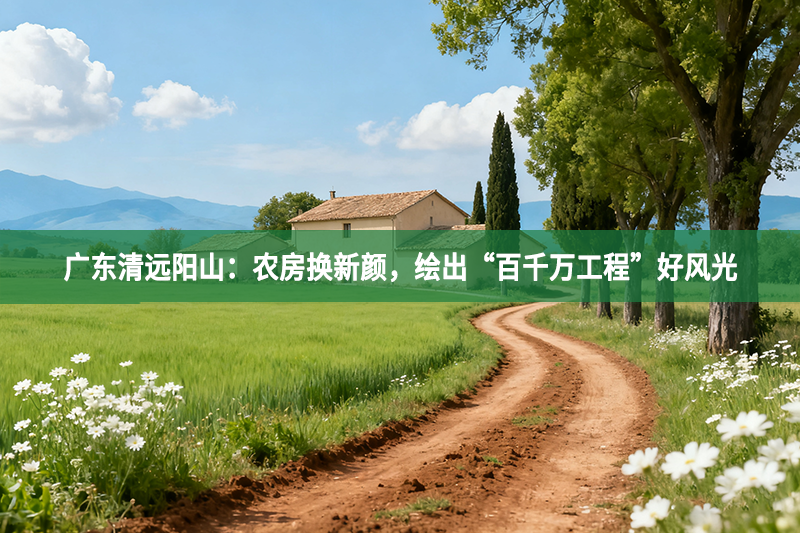 廣東清遠(yuǎn)陽山：農(nóng)房換新顏，繪出“百千萬工程”好風(fēng)光